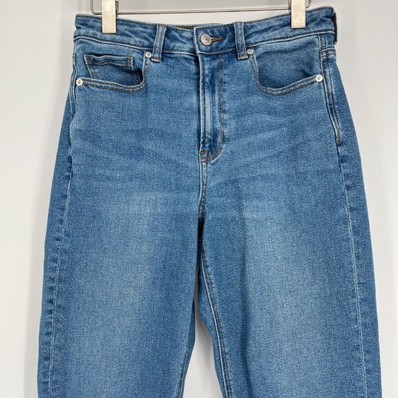 American Eagle High-Waisted Stretch Blue Mom Jeans Size‎ 4 - Picture 2 of 8